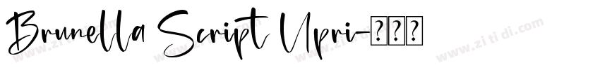 Brunella Script Upri字体转换